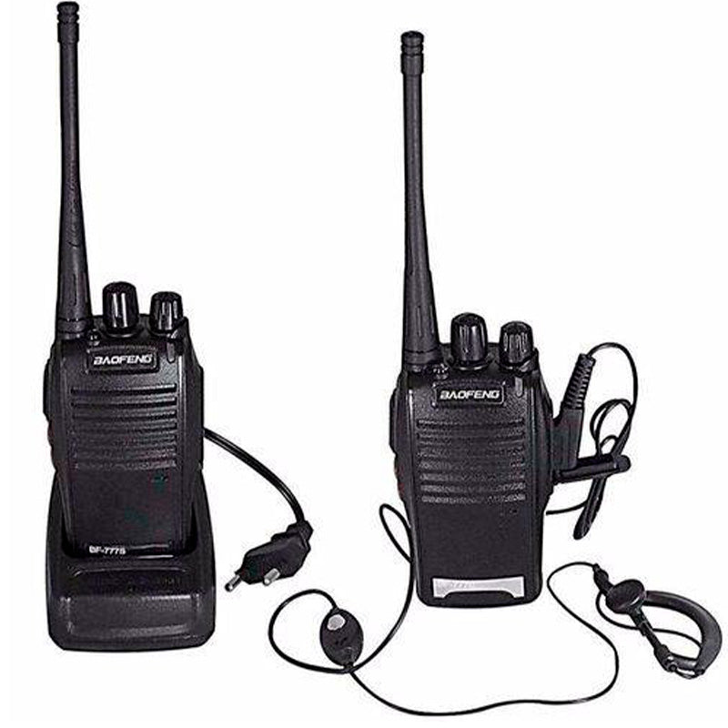 Radio De Comunicacao Walkie Talkie Baofeng Bf777s 15km Preto Truedata